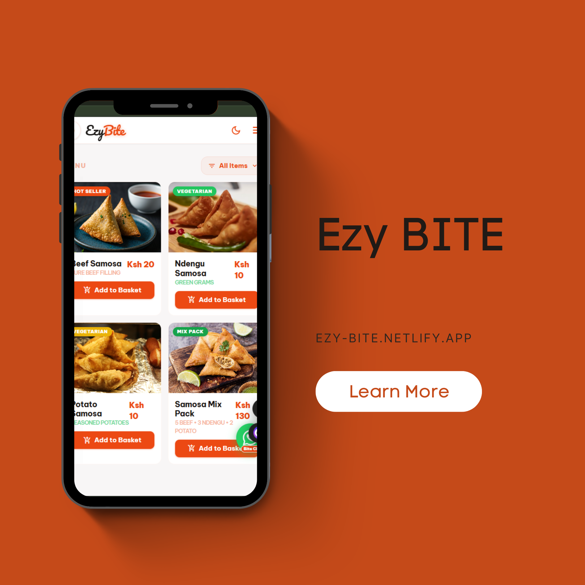 Ezy Bite snack ordering app